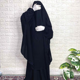 Black Two Pc Jilbab